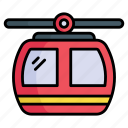 funicular, cable car, chairlift, lift, gondola, transport, aircraft