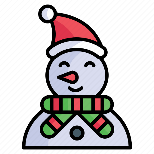 Snowman, winter, ice, hat, muffler icon - Download on Iconfinder