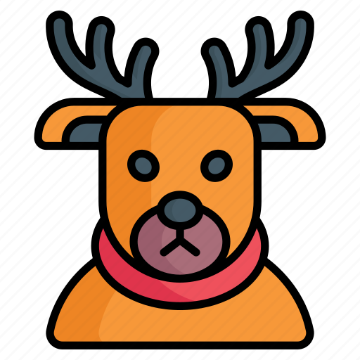 Reindeer, transparency, head, decoration, antlers icon - Download on Iconfinder