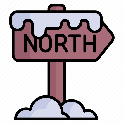 Guidepost, fingerpost, direction, north, pole, signpost, snow icon - Download on Iconfinder