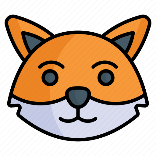 Animal, fox, wildlife, mammal, adorable, pretty, cartoon icon - Download on Iconfinder
