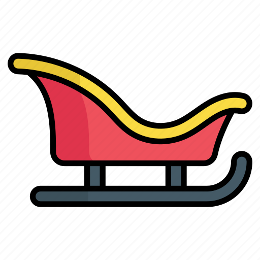 Sleigh, sledge, conveyance, sled, transport, equipment, vehicle icon - Download on Iconfinder