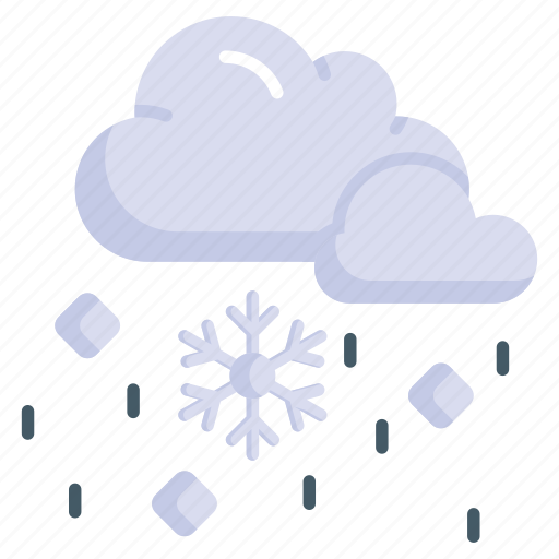 Snow falling, freezing rain, cloud, snowflake, rainy, winter icon - Download on Iconfinder