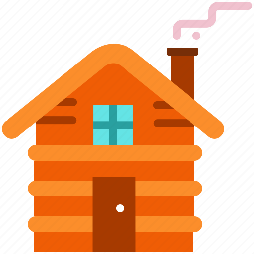 Cabin, chimney, cottage, winter, wood, wooden, hygge icon - Download on Iconfinder