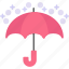 umbrella, forecast, protection, rain, weather 