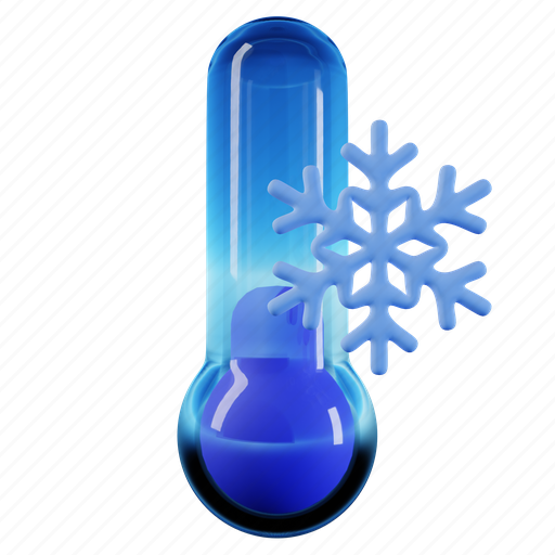 Winter, cold, temperature, measurement, thermometer, thermostat, frozen 3D illustration - Download on Iconfinder