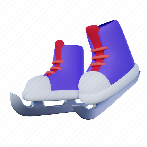 Winter, ice, skate, blade, shoes, hockey, sport 3D illustration - Download on Iconfinder