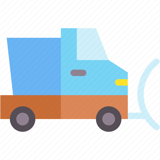 Snowplow, snow, vehicle, transport, automobile icon - Download on Iconfinder