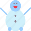 snowman, christmas, winter, snow, shapes 