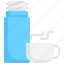 hot water bottle, bottle, household, warmly, cup 