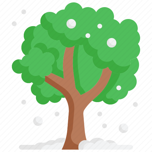 Tree, snowy, nature, winter, forest icon - Download on Iconfinder