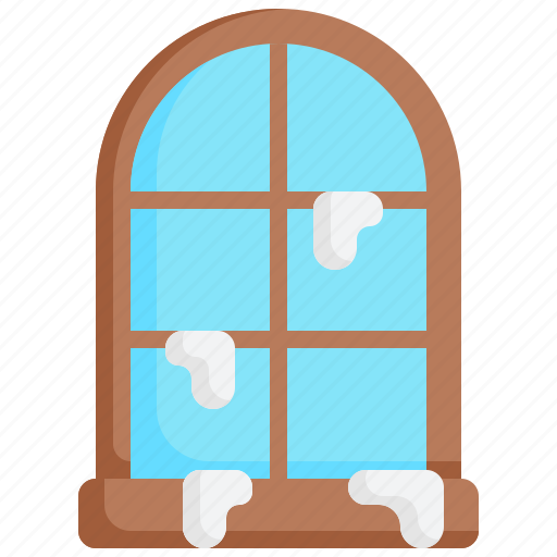 Window, home, winter, house, snowy icon - Download on Iconfinder