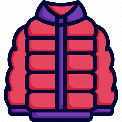 Puffer, coat, winter, fashion, clothing icon - Download on Iconfinder