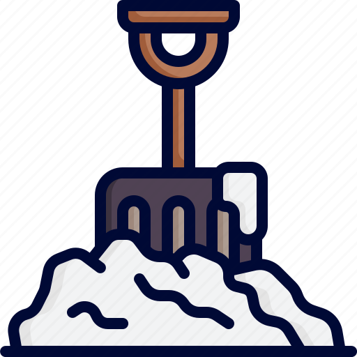 Shovel, snow, winter, cold, weather icon - Download on Iconfinder
