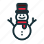 snowman, winter, character, snow, snowfall 