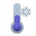 cold, tempreature, snowflake, temperature, thermometer, winter 