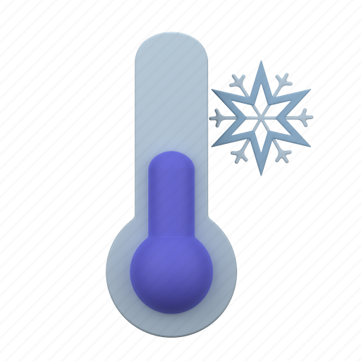 Cold, tempreature, snowflake, temperature, thermometer, winter 3D illustration - Download on Iconfinder