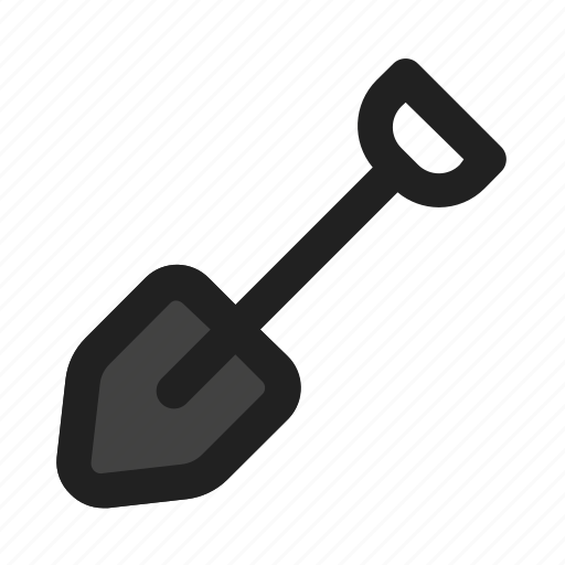 Shovel, digging, construction, tool, farming, and, gardening icon - Download on Iconfinder