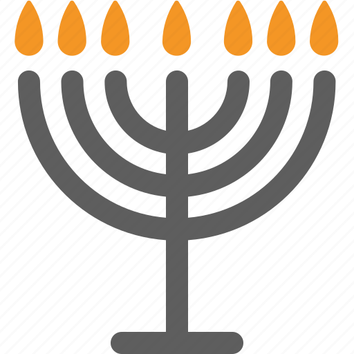 Jewish, menorah, religious, winter icon - Download on Iconfinder