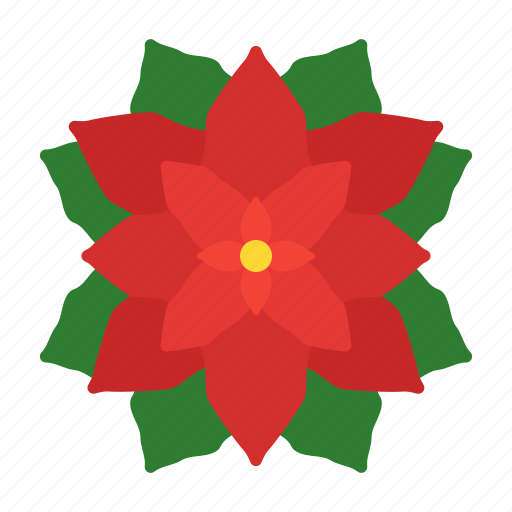 Christmas, flower, nature, plants, poinsettia, winter icon - Download on Iconfinder