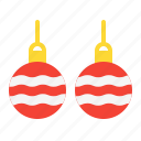 ball, banble, christmas, decoration, earring, winter