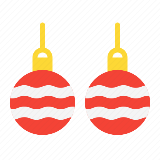 Ball, banble, christmas, decoration, earring, winter icon - Download on Iconfinder