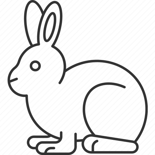 Hare, rabbit, wild, animal, forest icon - Download on Iconfinder