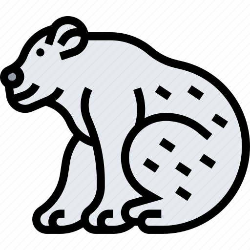 Bear, polar, snow, arctic, animal icon - Download on Iconfinder
