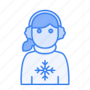 winter, avatar, user, profile, people, woman