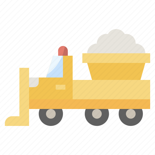 Automobile, snowplow, transport, vehicle, winter icon - Download on Iconfinder