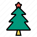 christmas, star, tree