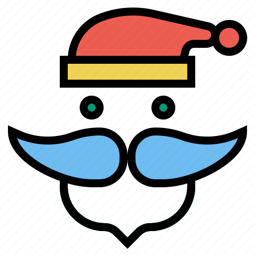 Face, hat, mustache, santaclaus icon - Download on Iconfinder