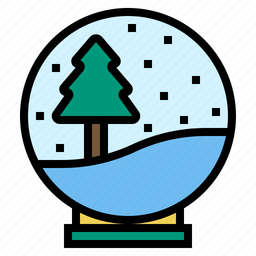 Ball, globe, snow, tree icon - Download on Iconfinder