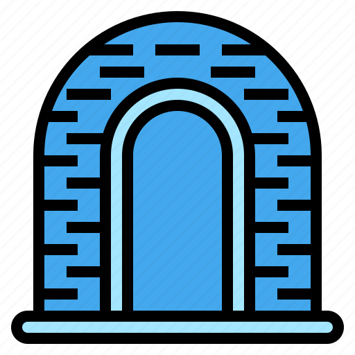 Dome, snow, tunnel, winter icon - Download on Iconfinder