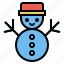 christmas, snow, snowman, winter 