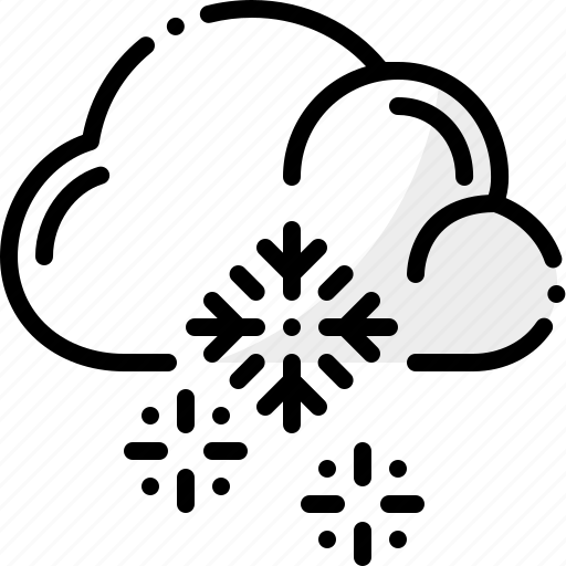 Blizzard, cloud, forecast, snow, snowflake, weather, winter icon - Download on Iconfinder
