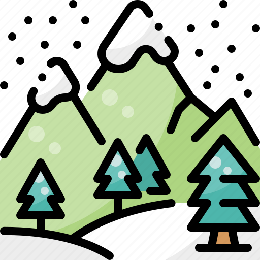 Forest, holiday, mountain, nature, pine, snow, winter icon - Download on Iconfinder