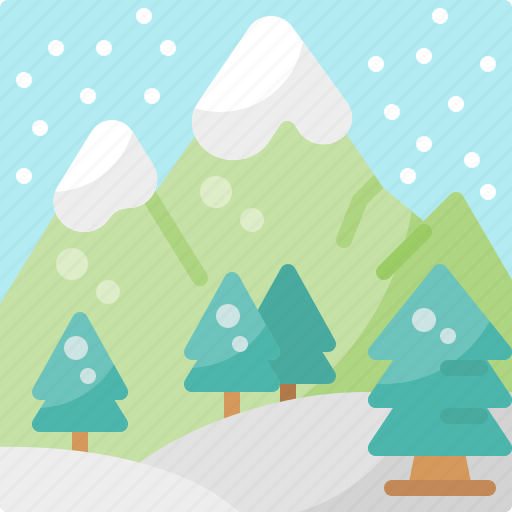 Forest, holiday, mountain, nature, pine, snow, winter icon - Download on Iconfinder