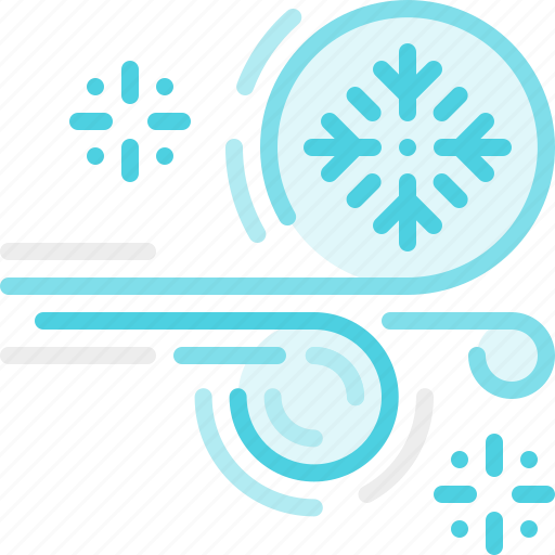Cold, forecast, snow, snowflake, weather, windy, winter icon - Download on Iconfinder