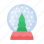 decoration, glass, toy, snow, ball, tree, winter 