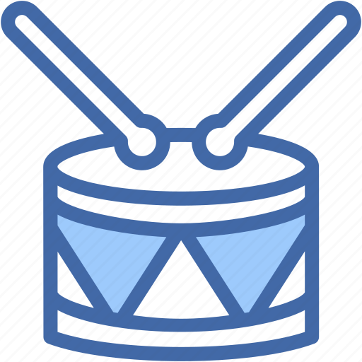 Drum, music, and, multimedia, drumsticks, percussion, instrument icon - Download on Iconfinder