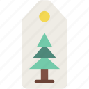 pine, tree, price, tag, xmas, label, merry, christmas
