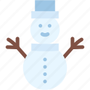 snowman, snow, christmas, hat, scarf, xmas, cold