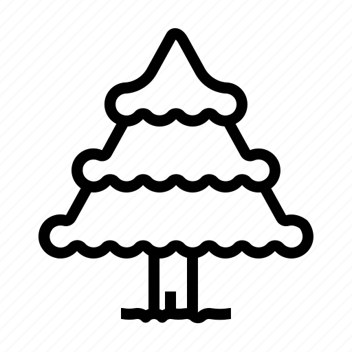 Pine, snow, tree, winter, celebrate, christmas, xmas icon - Download on Iconfinder