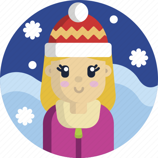 Cold, cute, girl, season, snow, winter, woman icon - Download on Iconfinder