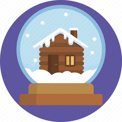 Cold, house, season, snow, snow globe, snowflake, winter icon - Download on Iconfinder