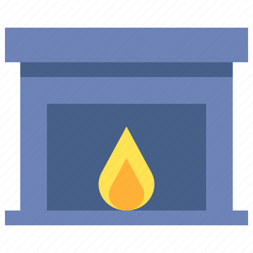 Fireplace, fire, warm icon - Download on Iconfinder