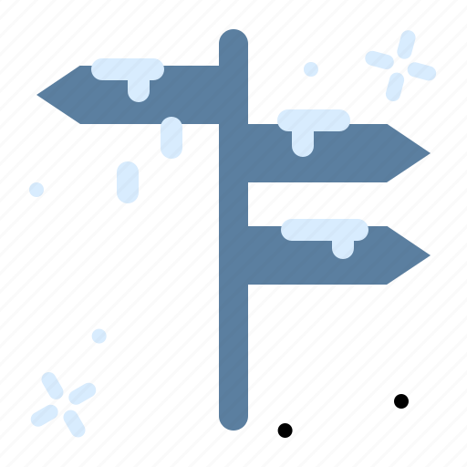 Signpost, winter, snow icon - Download on Iconfinder