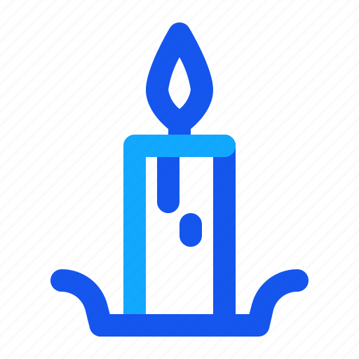 Blue, candle, set, winter icon - Download on Iconfinder