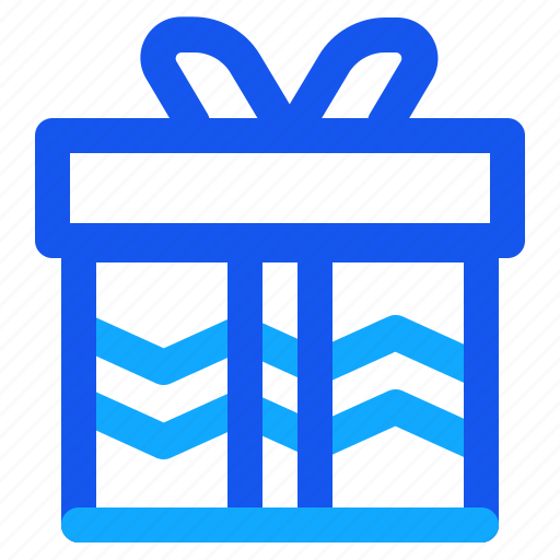 Blue, gift, set, winter icon - Download on Iconfinder